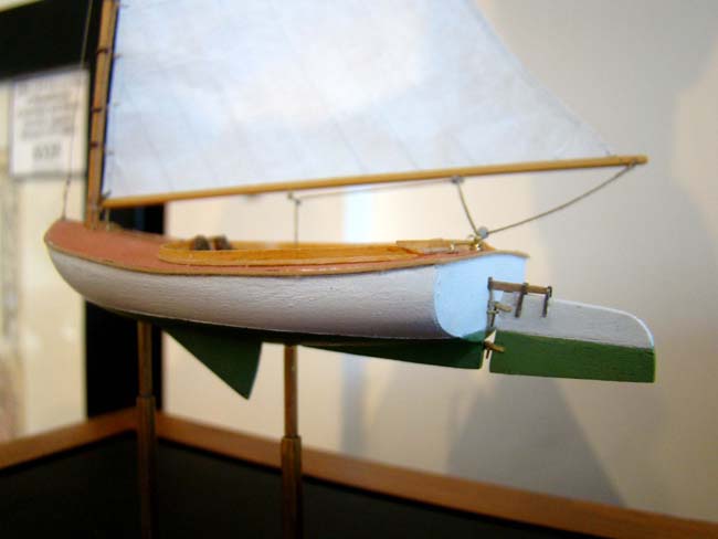 A gorgeous and highly detailed miniature scratch built scale model of a circa 1921 "Beetle Catboat" — image 5